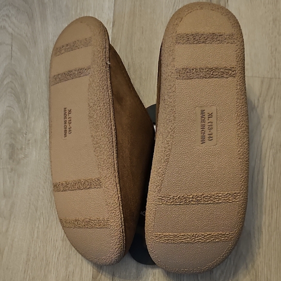 NWT Nordstrom Rack Mens Brock Faux Fur Lined Scuff Slipper Chestnut X-Large - Picture 11 of 12